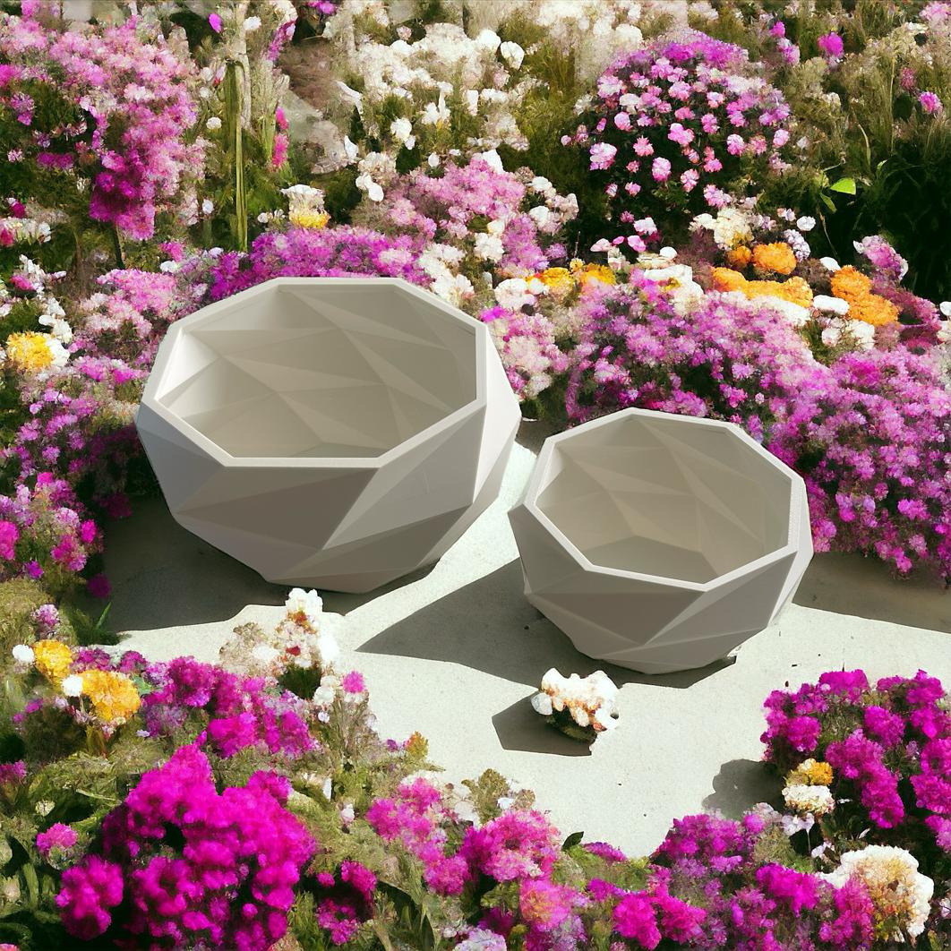 Moderne 3D-Geprinte PLA Bloempotten van 3D Flanders: Stijlvol & Duurzaam