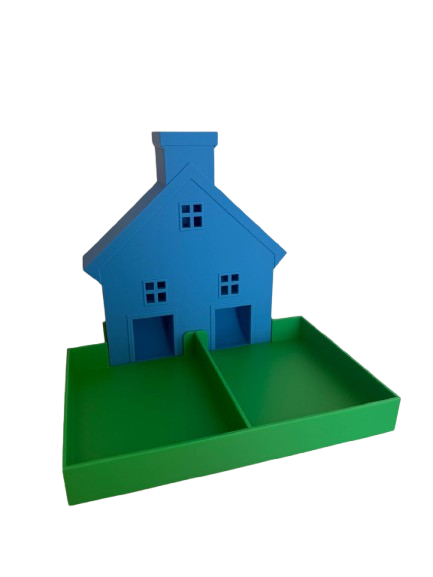 Splits-huisje – educatief 3D-geprint hulpmiddel om splitsen te leren