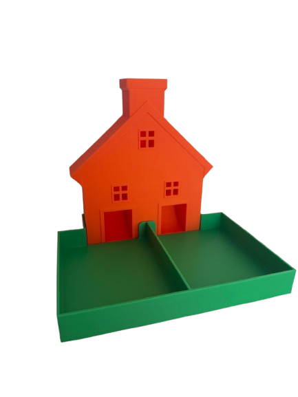 Splits-huisje – educatief 3D-geprint hulpmiddel om splitsen te leren