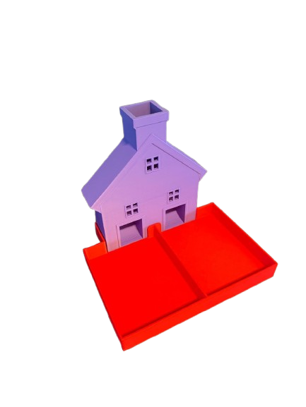 Splits-huisje – educatief 3D-geprint hulpmiddel om splitsen te leren