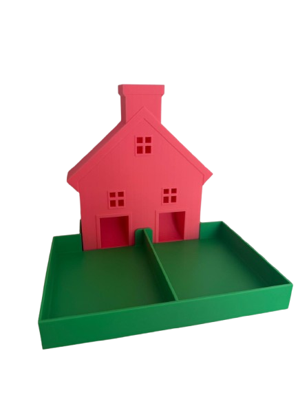 Splits-huisje – educatief 3D-geprint hulpmiddel om splitsen te leren