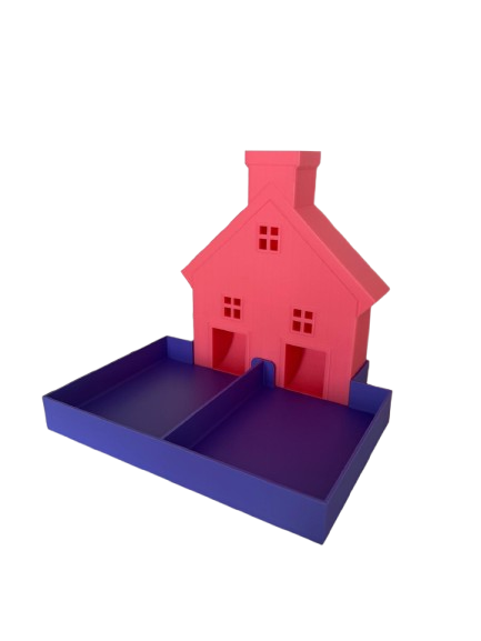 Splits-huisje – educatief 3D-geprint hulpmiddel om splitsen te leren