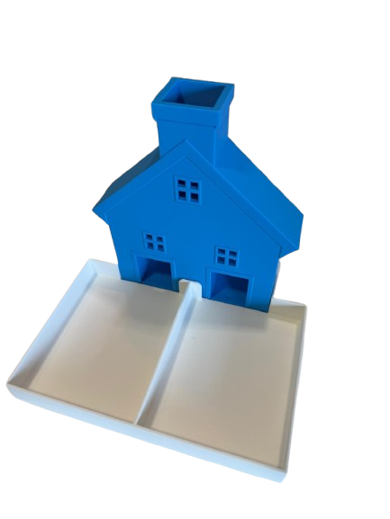 Splits-huisje – educatief 3D-geprint hulpmiddel om splitsen te leren