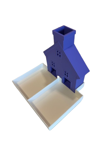 Splits-huisje – educatief 3D-geprint hulpmiddel om splitsen te leren